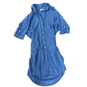 Universal Thread Blue Striped Shirt Dress
